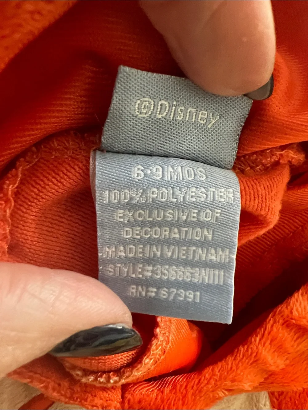 Adorable Disney Tigger Hooded Halloween Costume Kids Dress Up Size 6-9 months